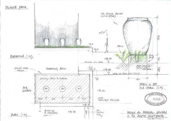 sketch design for planters