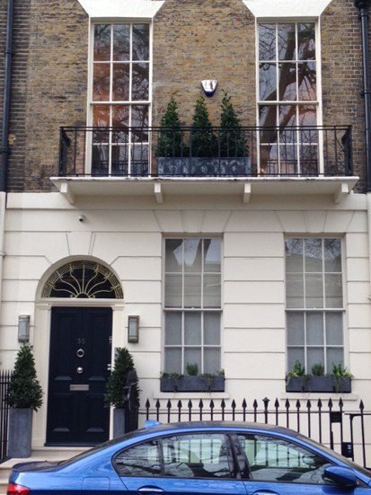 Formal planters in Central London